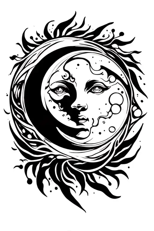 Sun Wrapped Around Moon