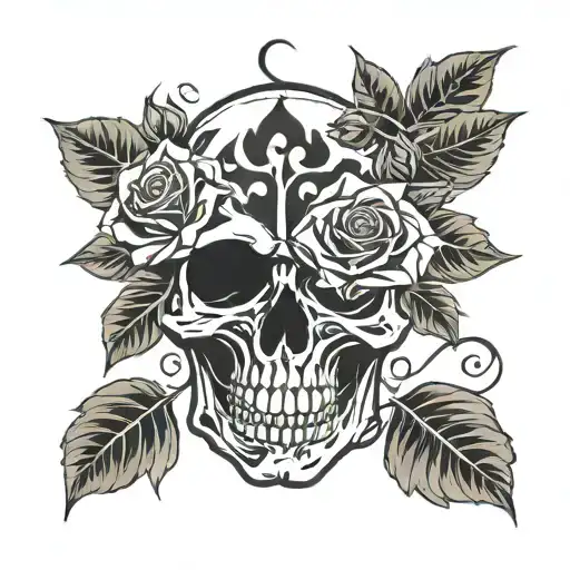 Skull And Roses