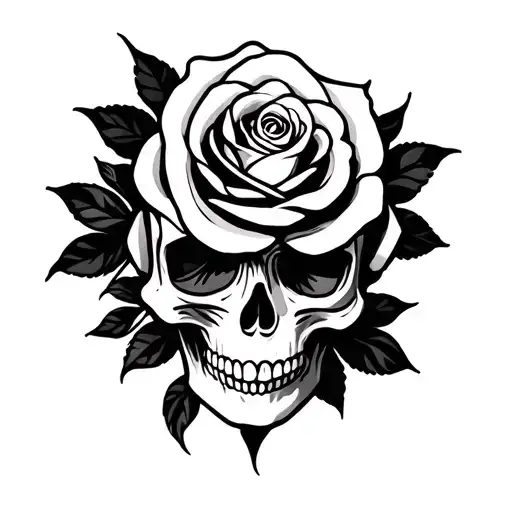 Skull Rose