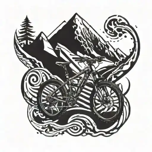 Vulcane Bike Mountain Trails Merging