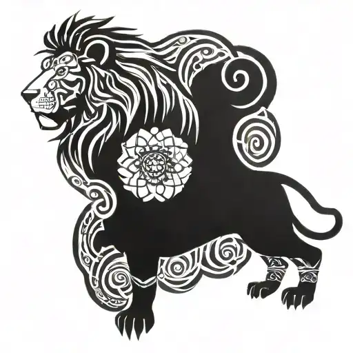 Lion & Lotus
