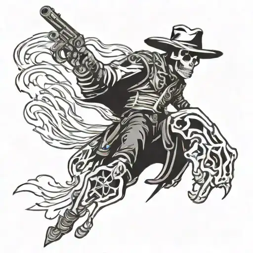 Cowboy Skeleton Gunslinger