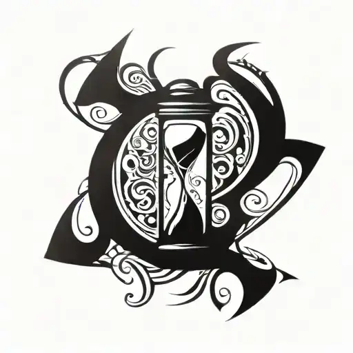 Hourglass Clock Time Running