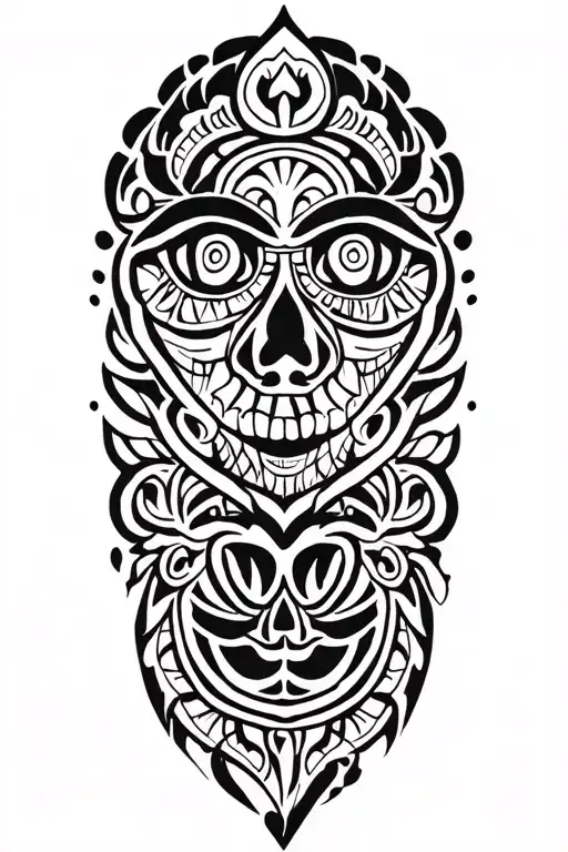 Maori Style Representing Family And Death