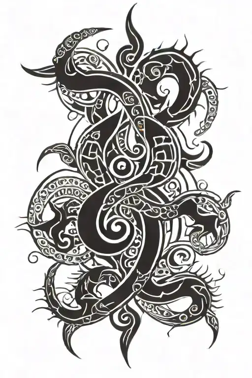 Scorpio Capricorn Tattoo Design