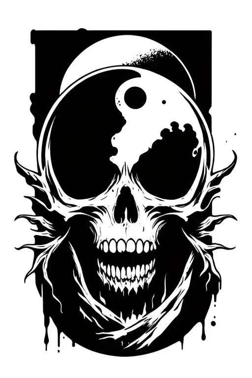 Death Reaper With Blood Moon