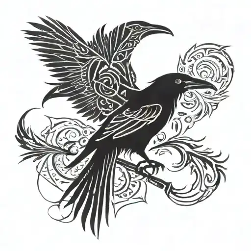 Hugin & Munin Raven