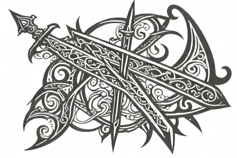 Medieval Sword Emerging