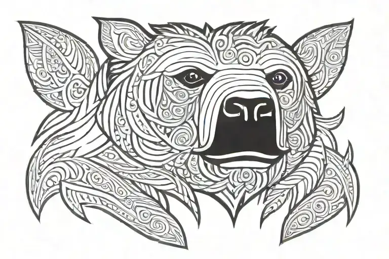 Shoulder Sloth Bear Head