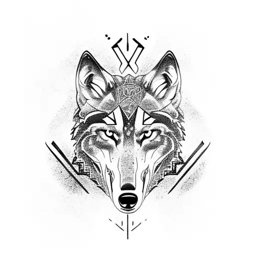 Runes On Wolf