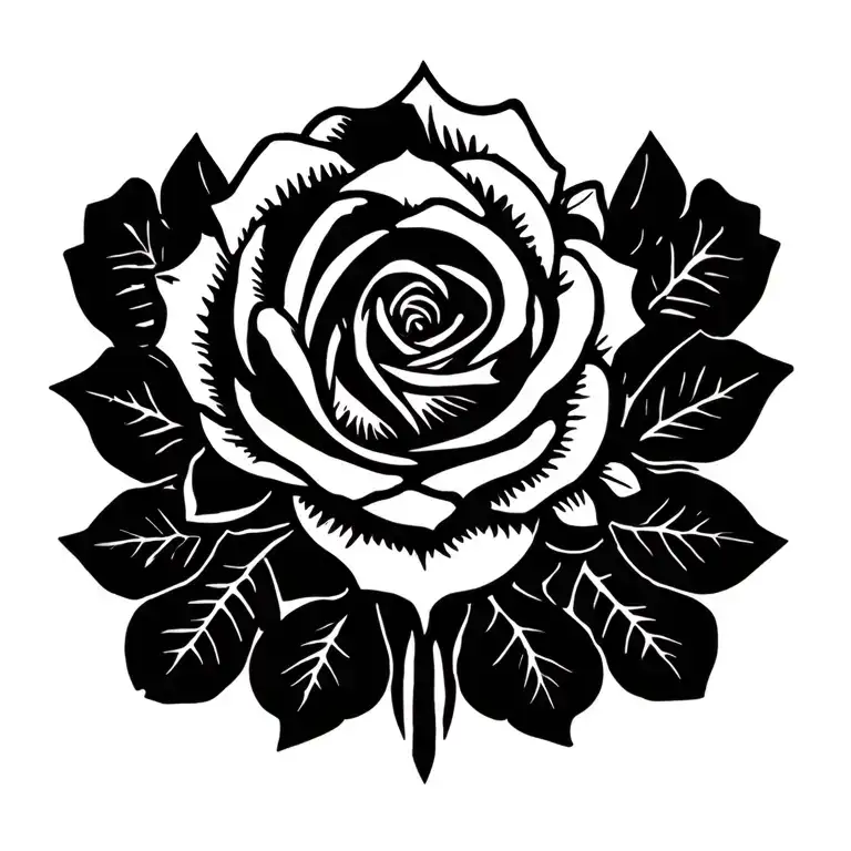 Aztec Roses Warrior Design Inspired