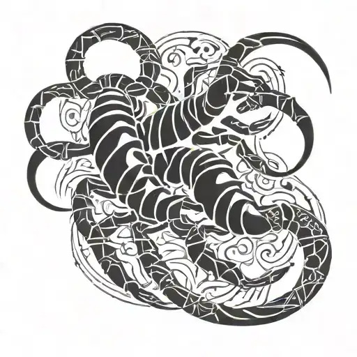 Scorpion Ab Stract Design
