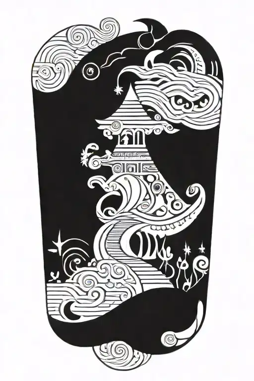 Scandinavial Style And Aladdin Cartoon