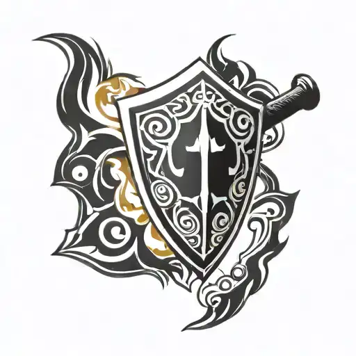 A Shield On Fire And A Maul