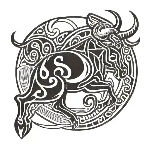 Taurus Zodiac Sign Mixing Cycling And Swimming