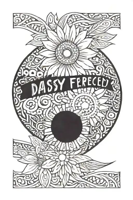 Daisy Armband Featuring The Words Perfectly Imperfect