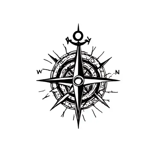 Tree Compass Anchor Intertwined