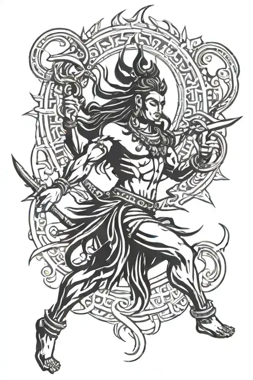Shiva In Warrior Mode