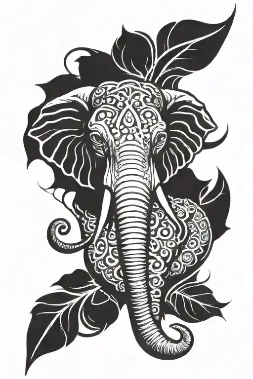 Elephant Head Emerging Representing Your Passion