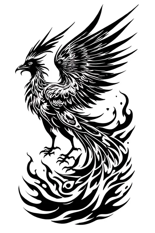 Phoenix Rising Phoenix From Fire