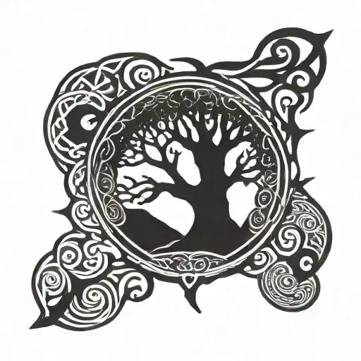 Tree Of Life Celtic Design Inspired