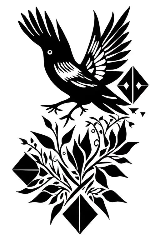 Birds Small Diamond Forest Greek