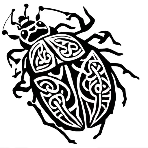 Celtic Ladybug Triskell Incorporated Symbol