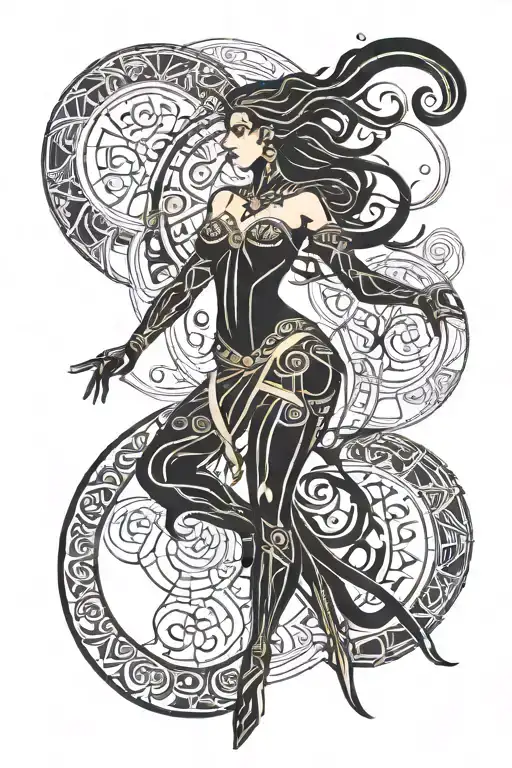 Virgo Symbol In A Soul Caliber Style