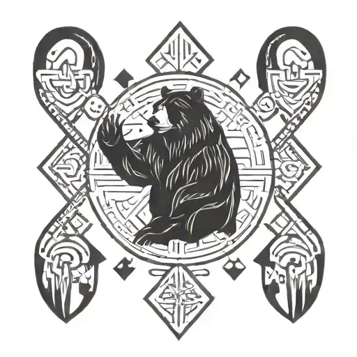 Elder Futhark Bear Hand