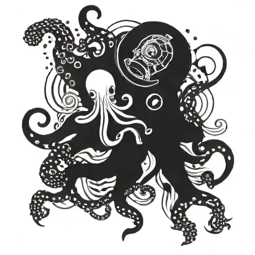 Octopus And Astronaut Mix