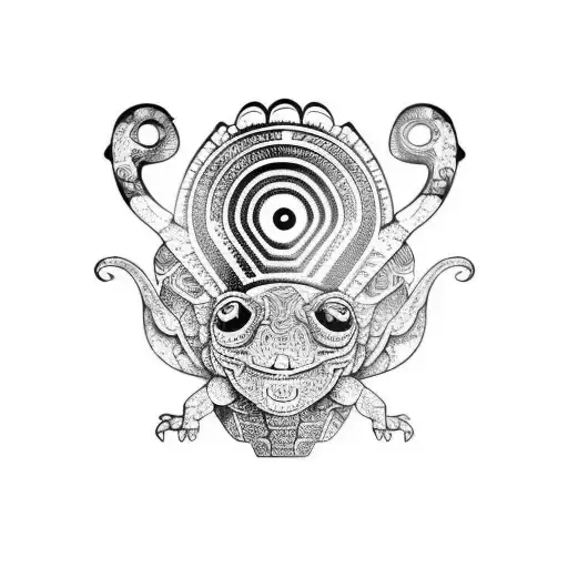 Mayan Toad Psychadelic