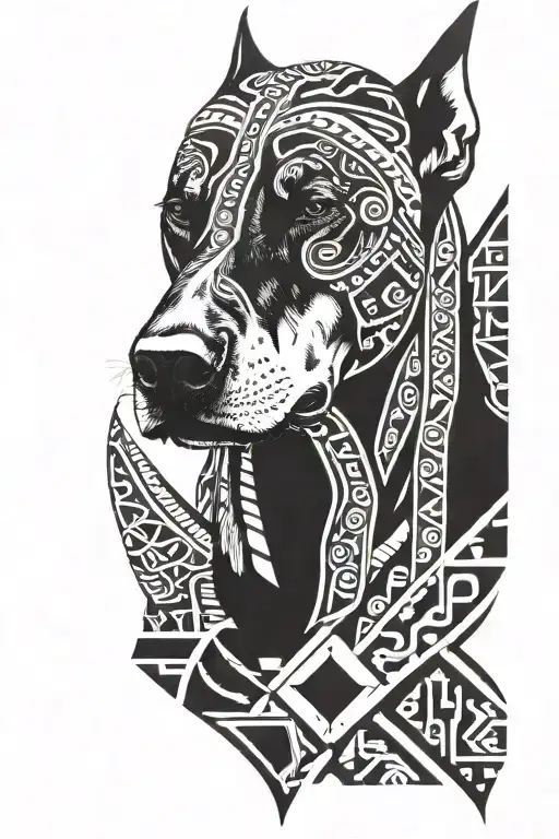 Aztec And Doberman