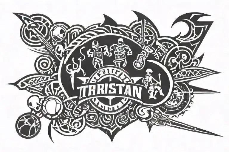 Kids Named Christian And Jaden As Sports Logos Incorporated Into The Design