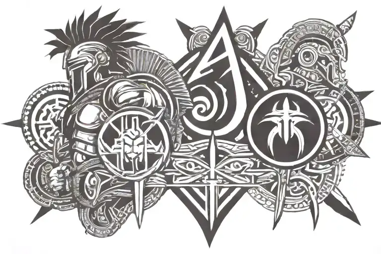 Christian And Jaden As Two Spartans With Both Their Names Written As Text You Can See