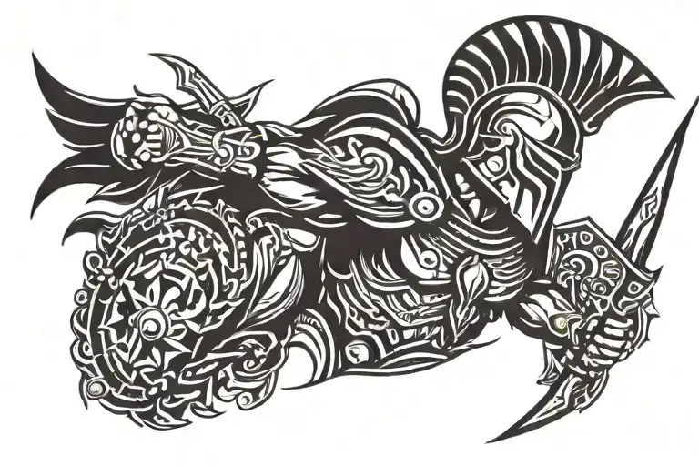 Spartan Warrior Holding