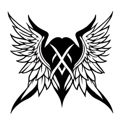 Valkyrie Wings Intertwined