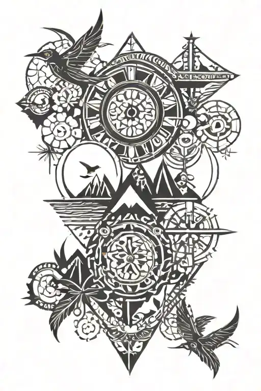 Travel Inspired Tattoo For Woman