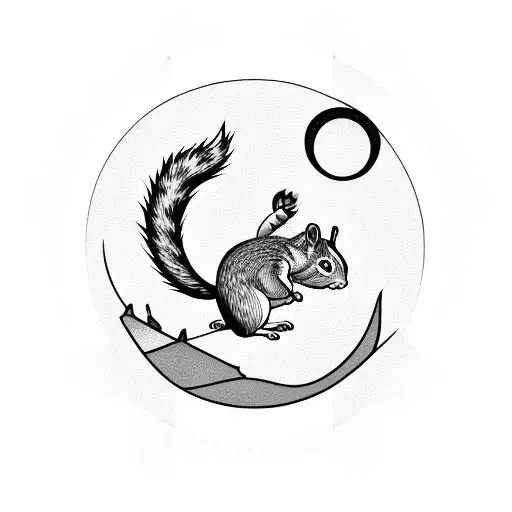 Yoga Squirrel Death By Dong Stained Glass Blood Circle