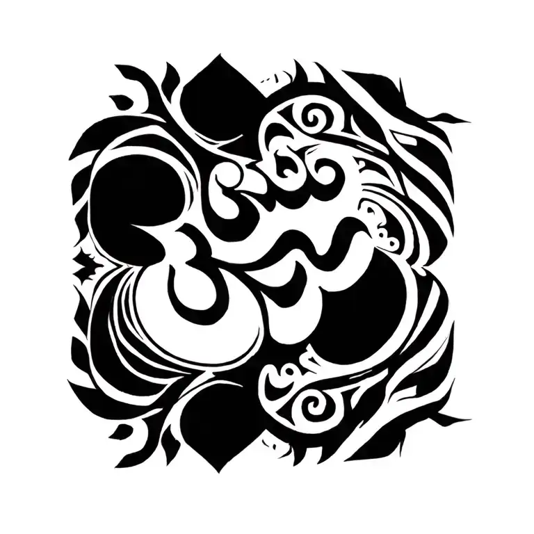 Inspired By The Symbol Ohm Budist