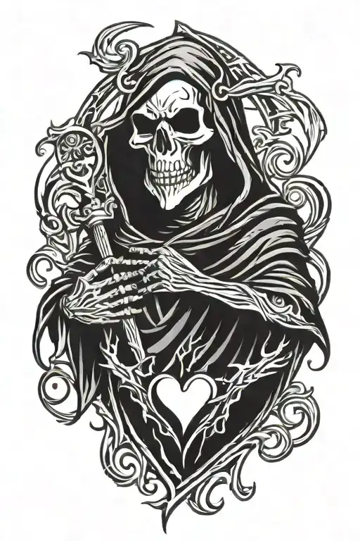 Grim Reaper Sacred Heart