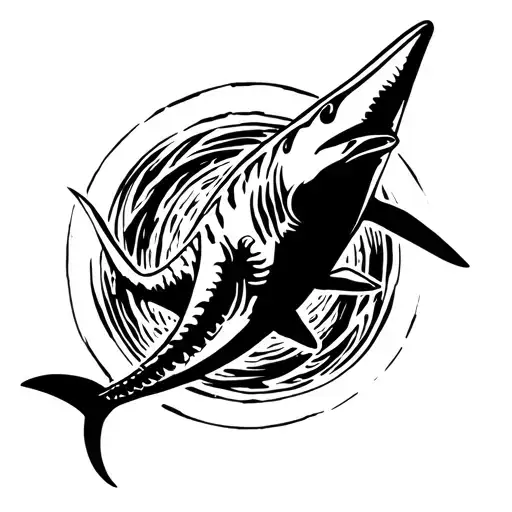 Hammerhead Shark Swimming In A Circle