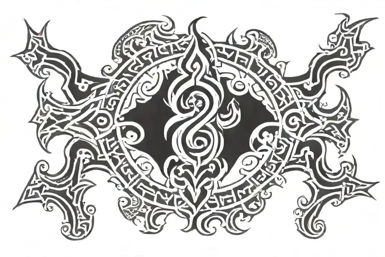 Fire Surrounding A Scar That's Shaped Like A Plus