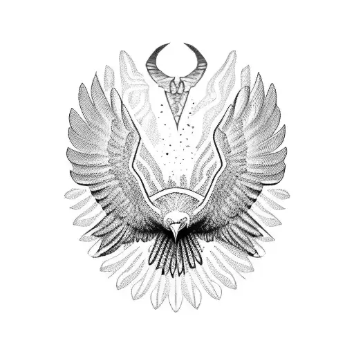 Flying Eagle And Walking Wold