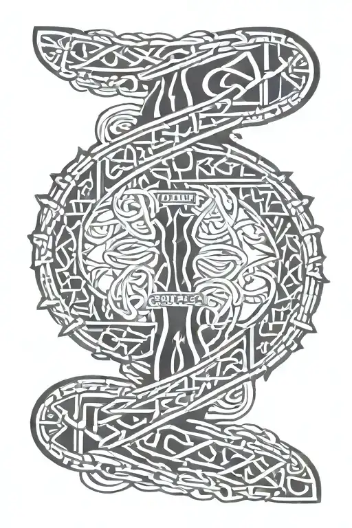 An Ice Chain Woven Into Dna