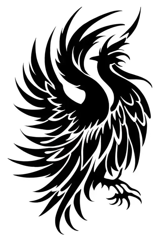 Phoenix With Outstretched Wings