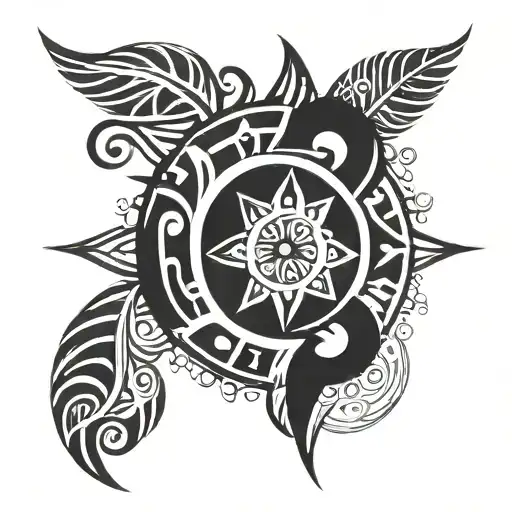 Tribal Inspired With Nature Elements