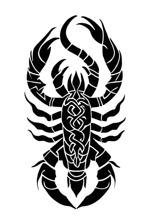 Celtic Knot Around Scorpio