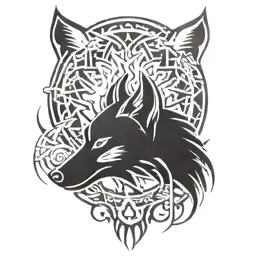 Pair Of Wolf Claws With A Star On Each Claw