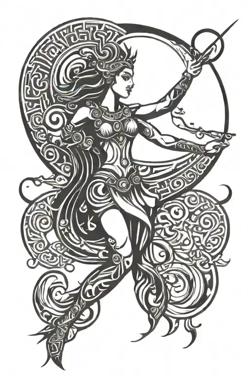 Artemis Greek Goddess Moon