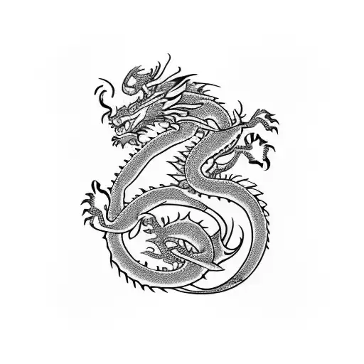 Flowers And Dragon Arm Sleeve